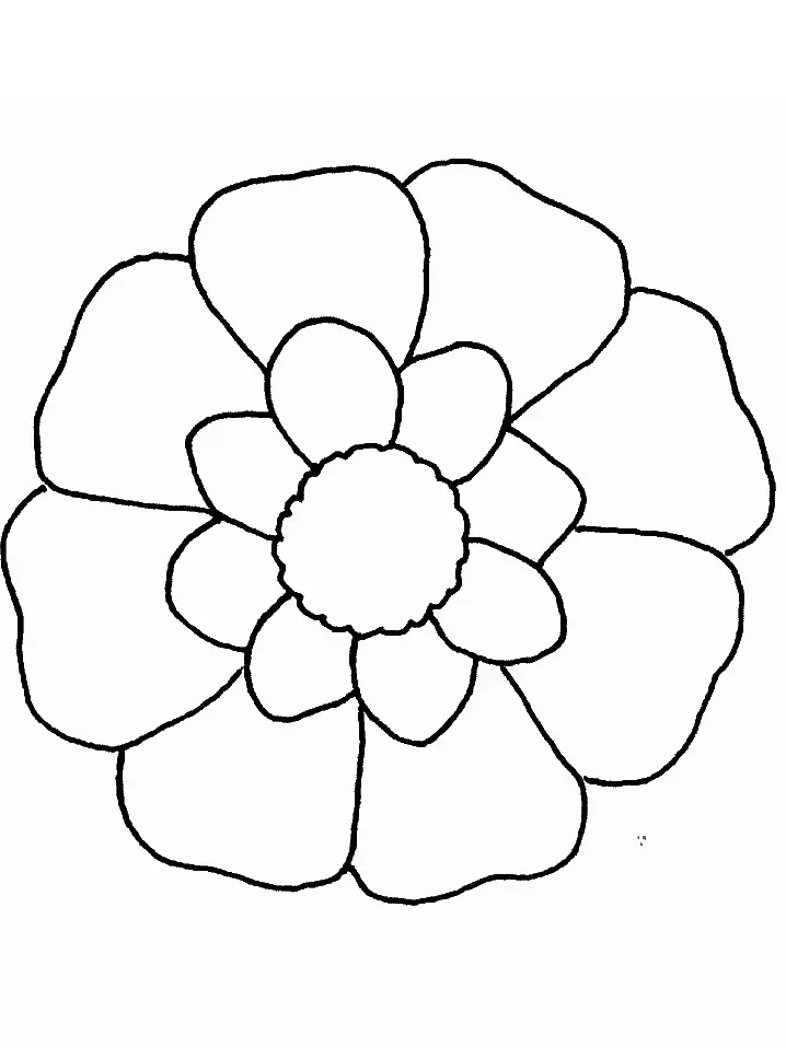 Desenhos de Flor Simples Para Colorir 3