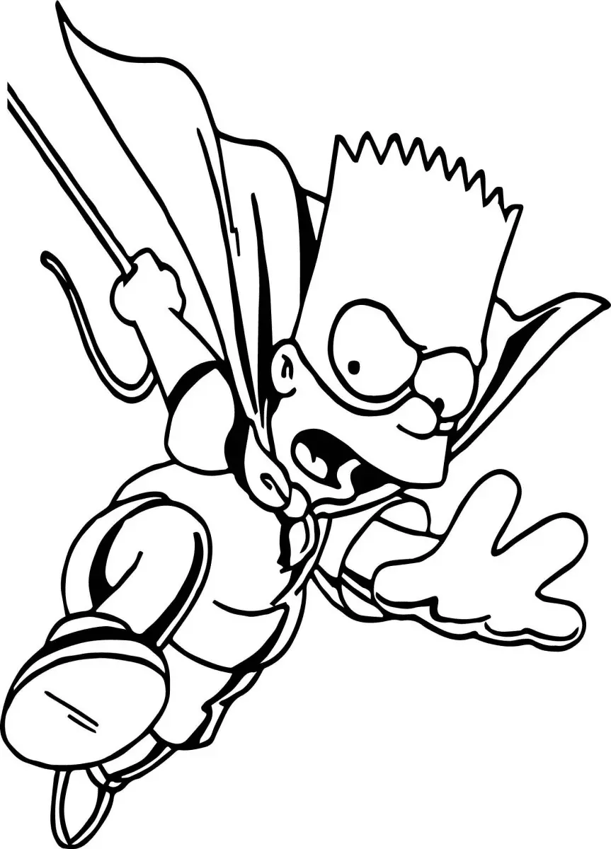 Los Simpsons Para Colorear 10