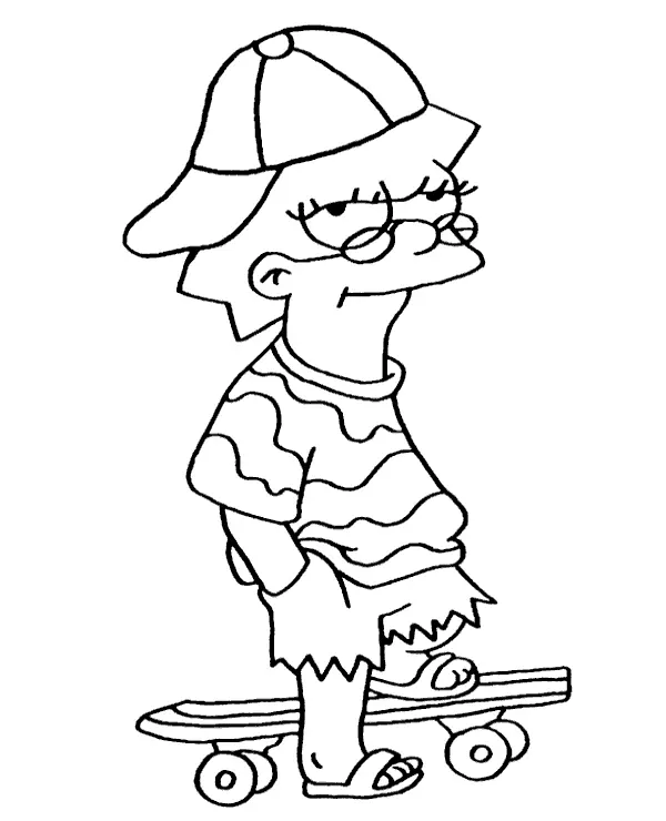 Los Simpsons Para Colorear 15