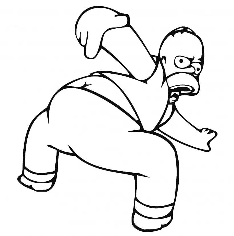 Los Simpsons Para Colorear 22