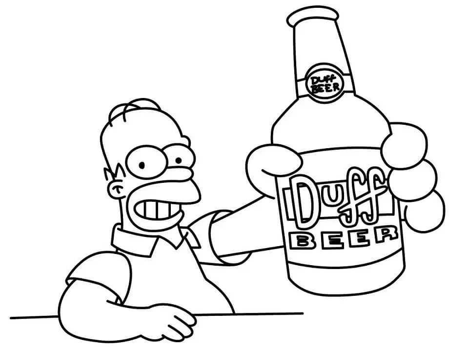 Los Simpsons Para Colorear 25