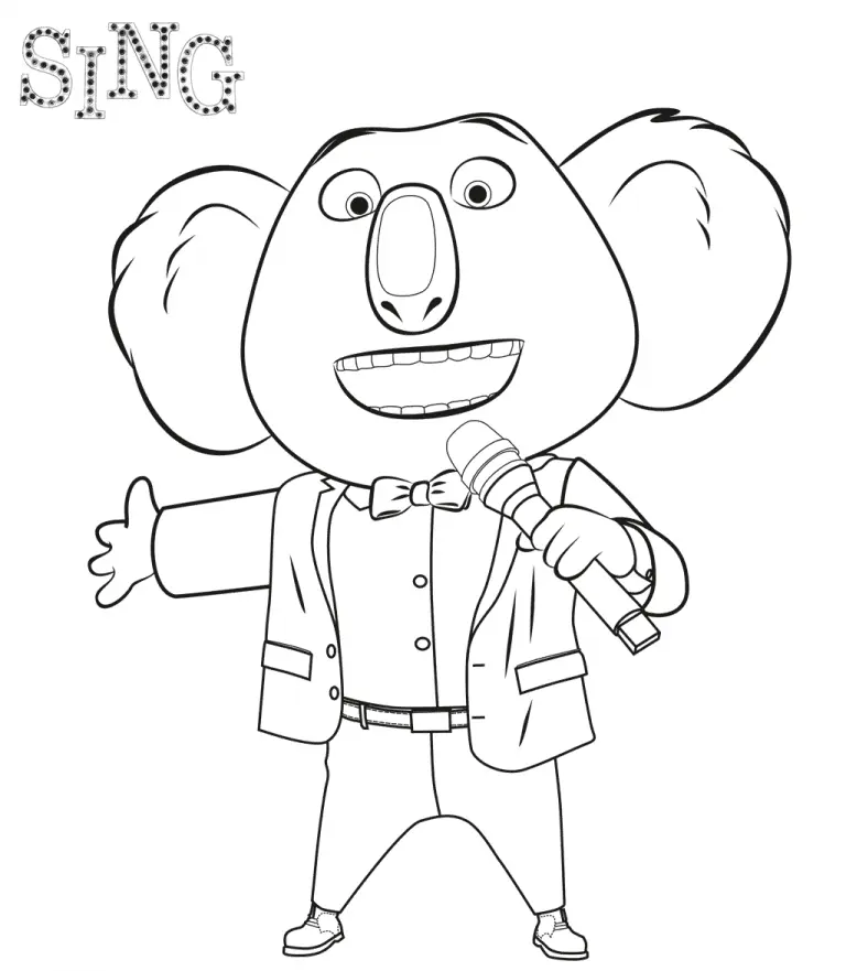 Sing Para Colorear 15