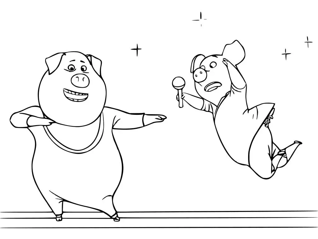 Sing Para Colorear 21