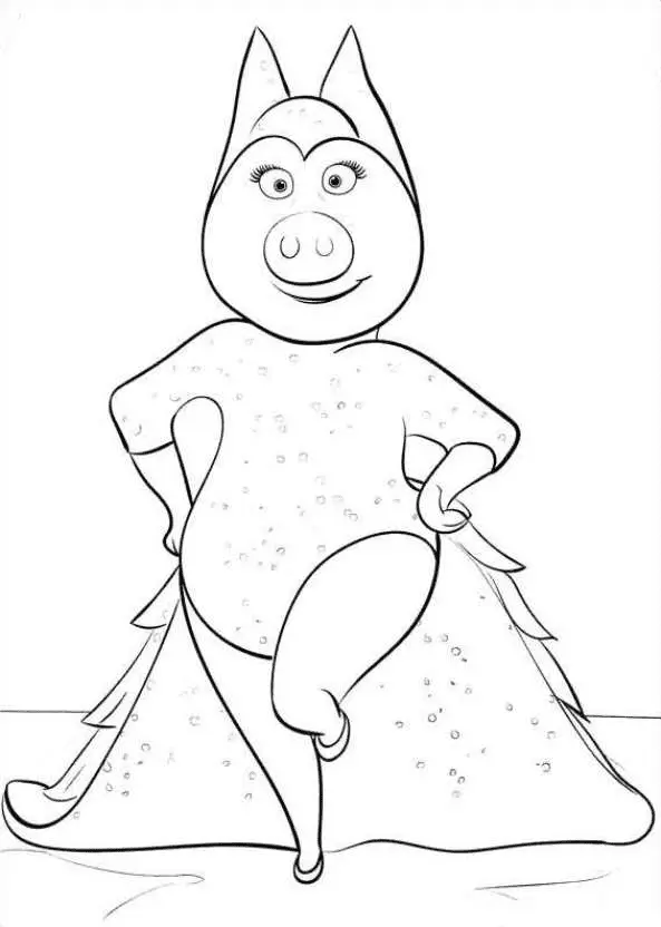 Sing Para Colorear 22