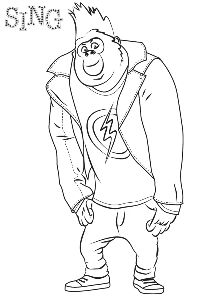 Sing Para Colorear 26