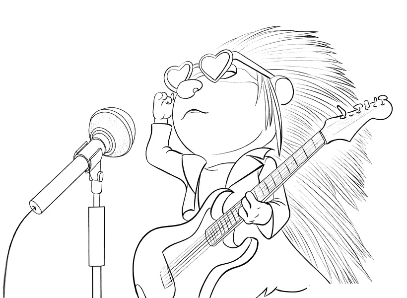 Sing Para Colorear 3