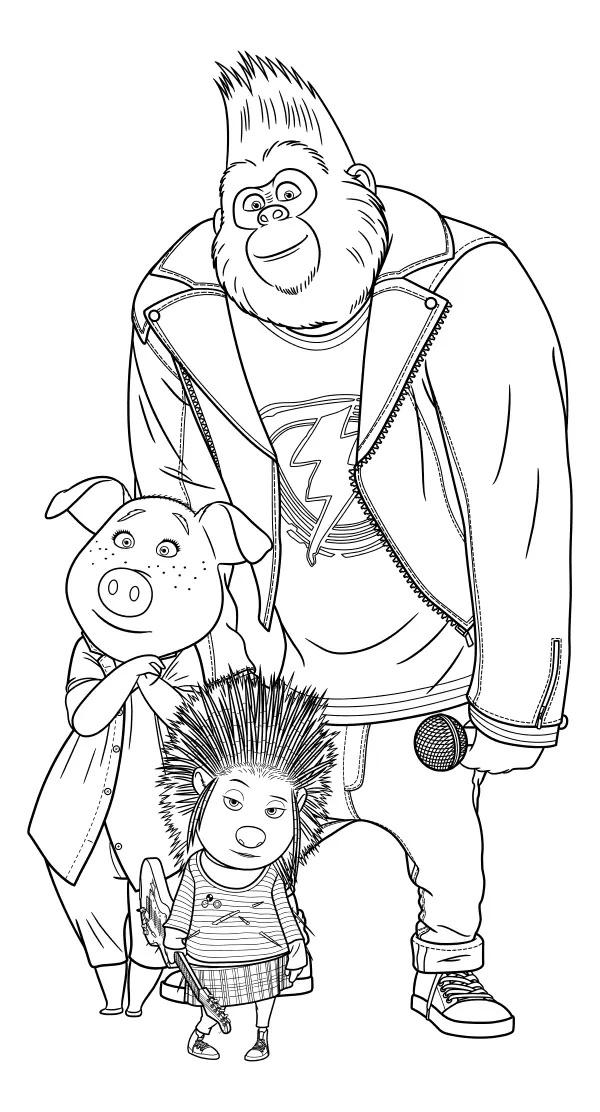 Sing Para Colorear 31