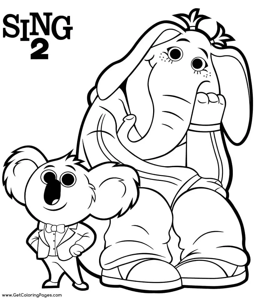 Sing Para Colorear 32