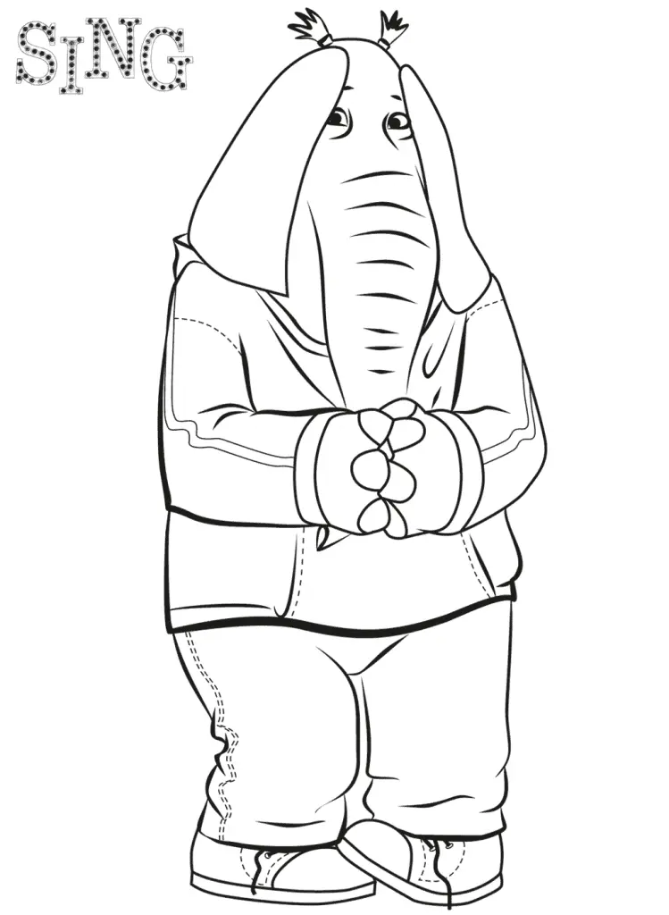 Sing Para Colorear 33