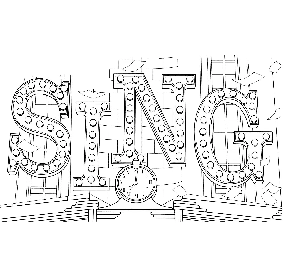 Sing Para Colorear 37