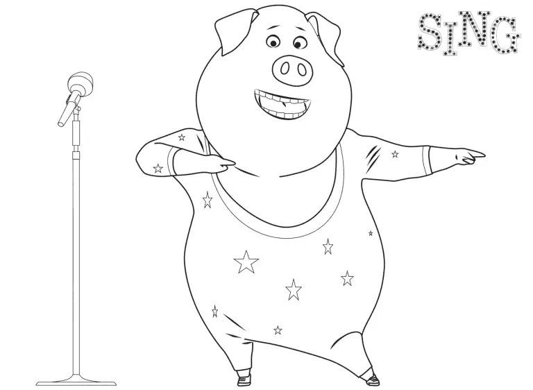 Sing Para Colorear 41