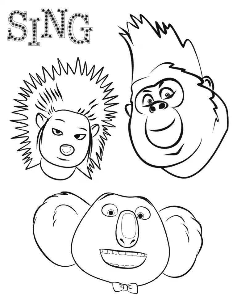 Sing Para Colorear 42