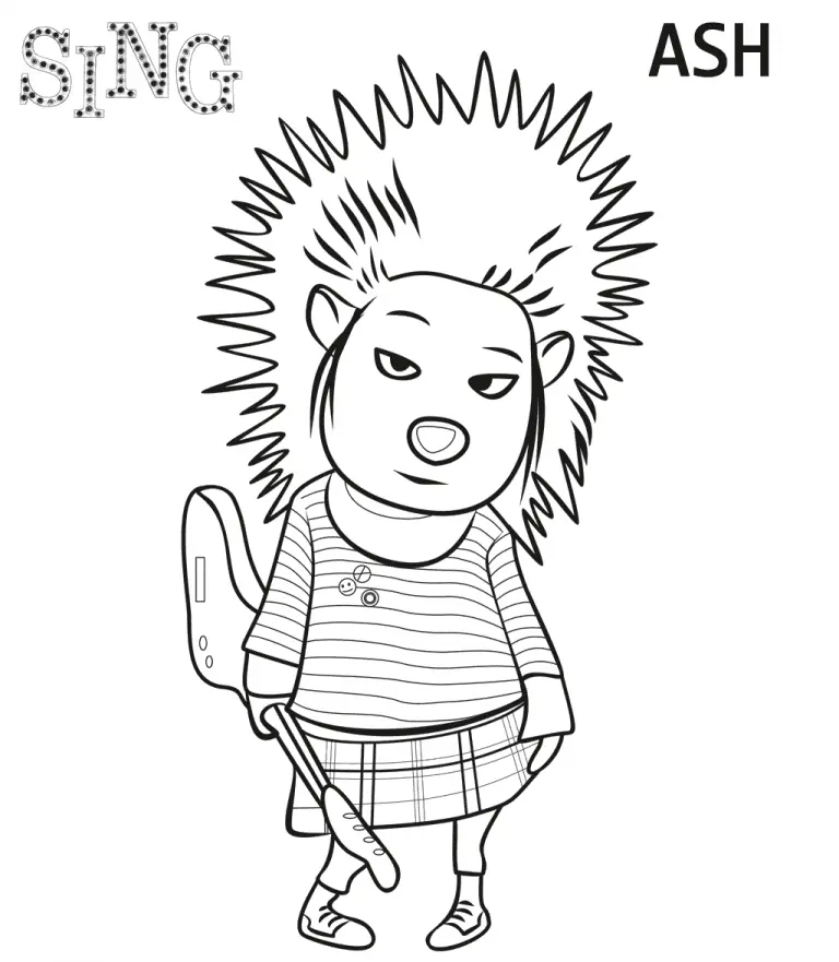 Sing Para Colorear 45