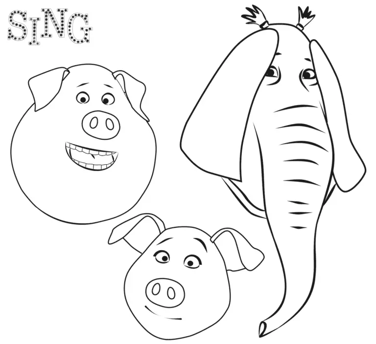 Sing Para Colorear 46