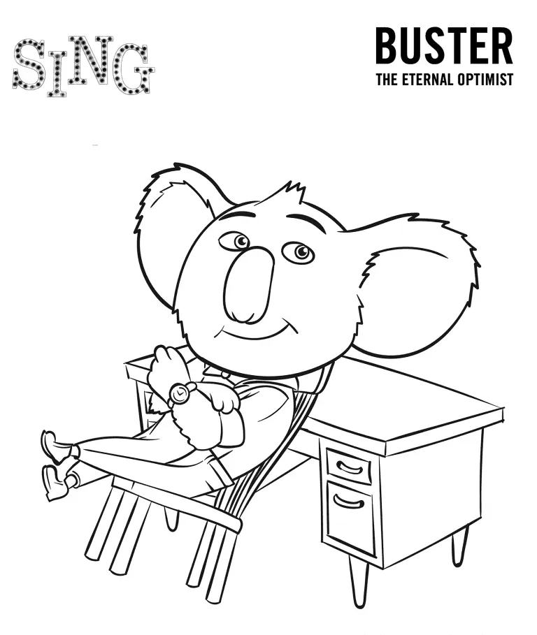 Sing Para Colorear 50