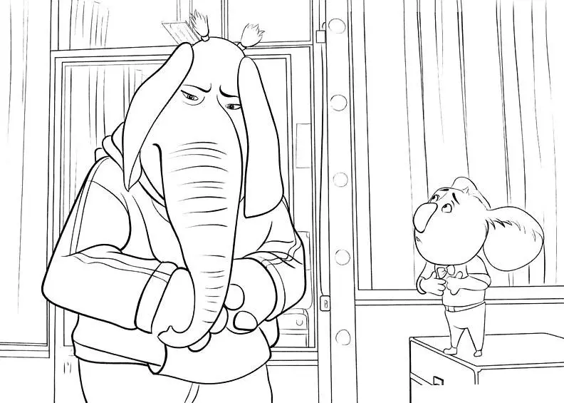 Sing Para Colorear 57