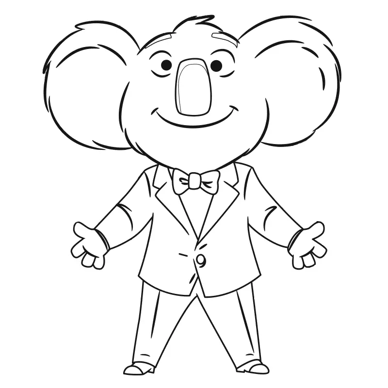 Sing Para Colorear 9
