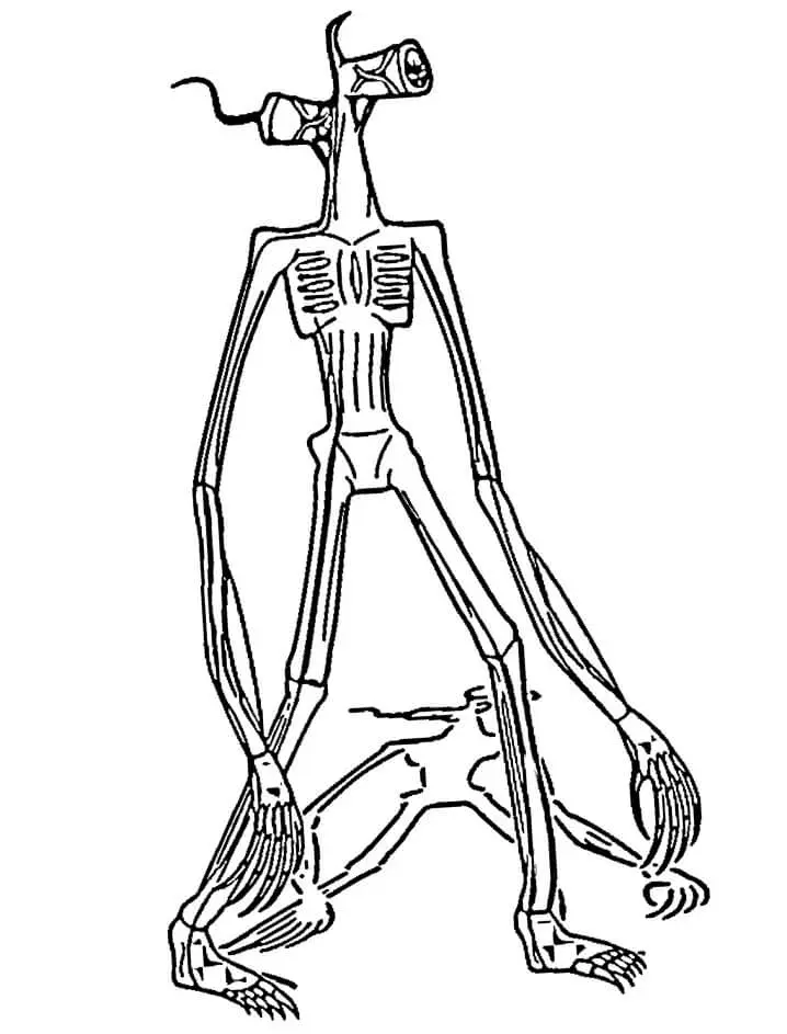 Siren Head Coloring Pages 15