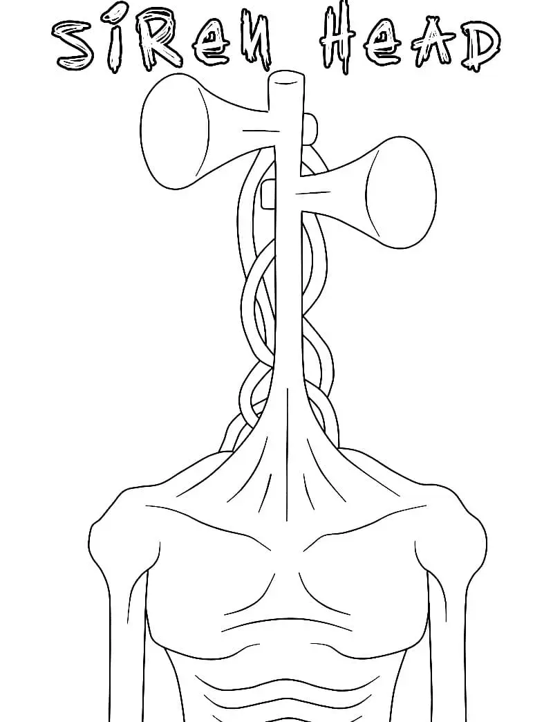 Siren Head Coloring Pages 16