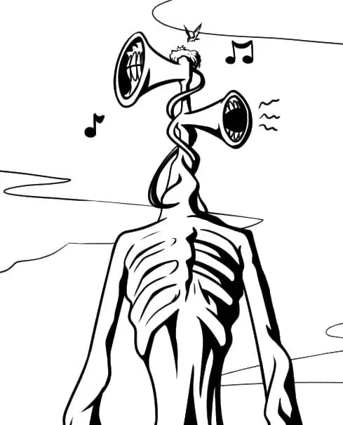 Siren Head Coloring Pages 18