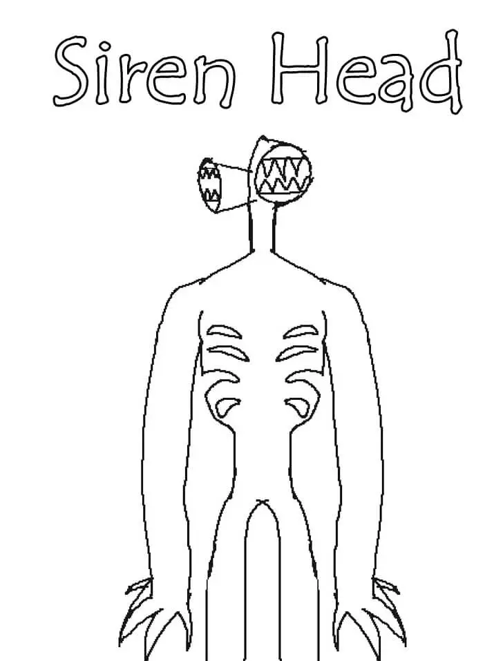 Siren Head Coloring Pages 23