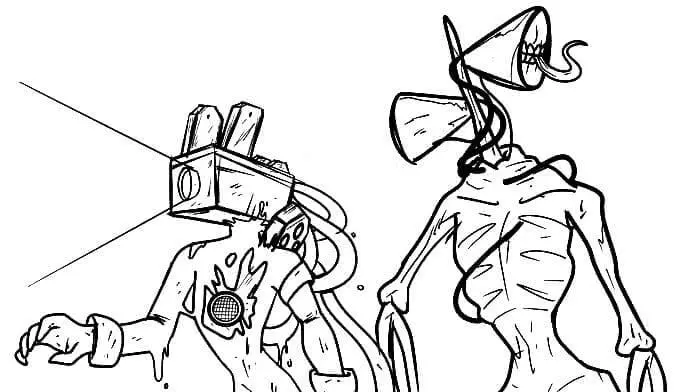 Siren Head Coloring Pages 24