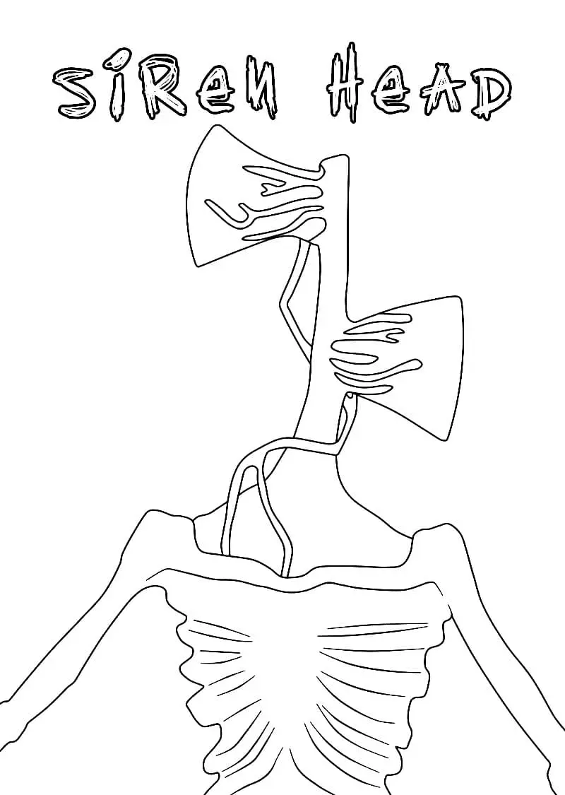 Siren Head Coloring Pages 26