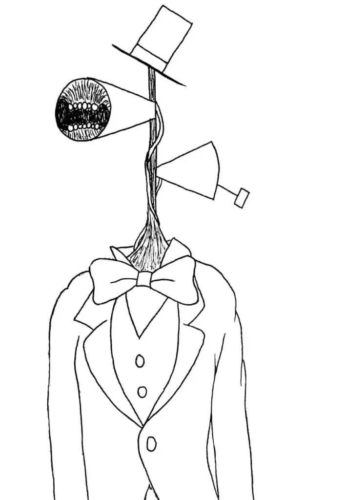 Siren Head Coloring Pages 32
