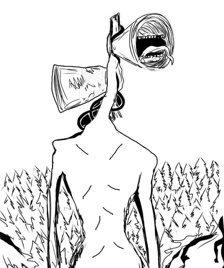 Siren Head Coloring Pages 37