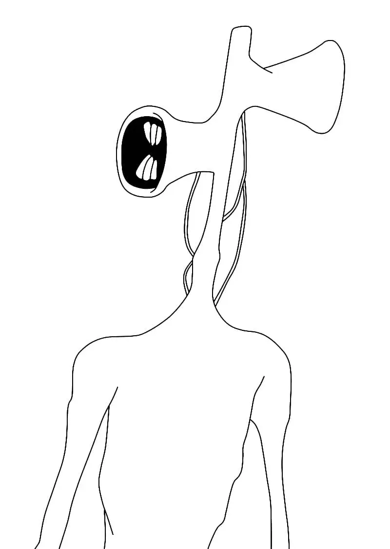 Siren Head Coloring Pages 6