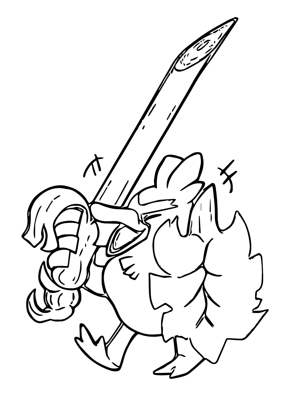 Sirfetch D Para Colorear 10