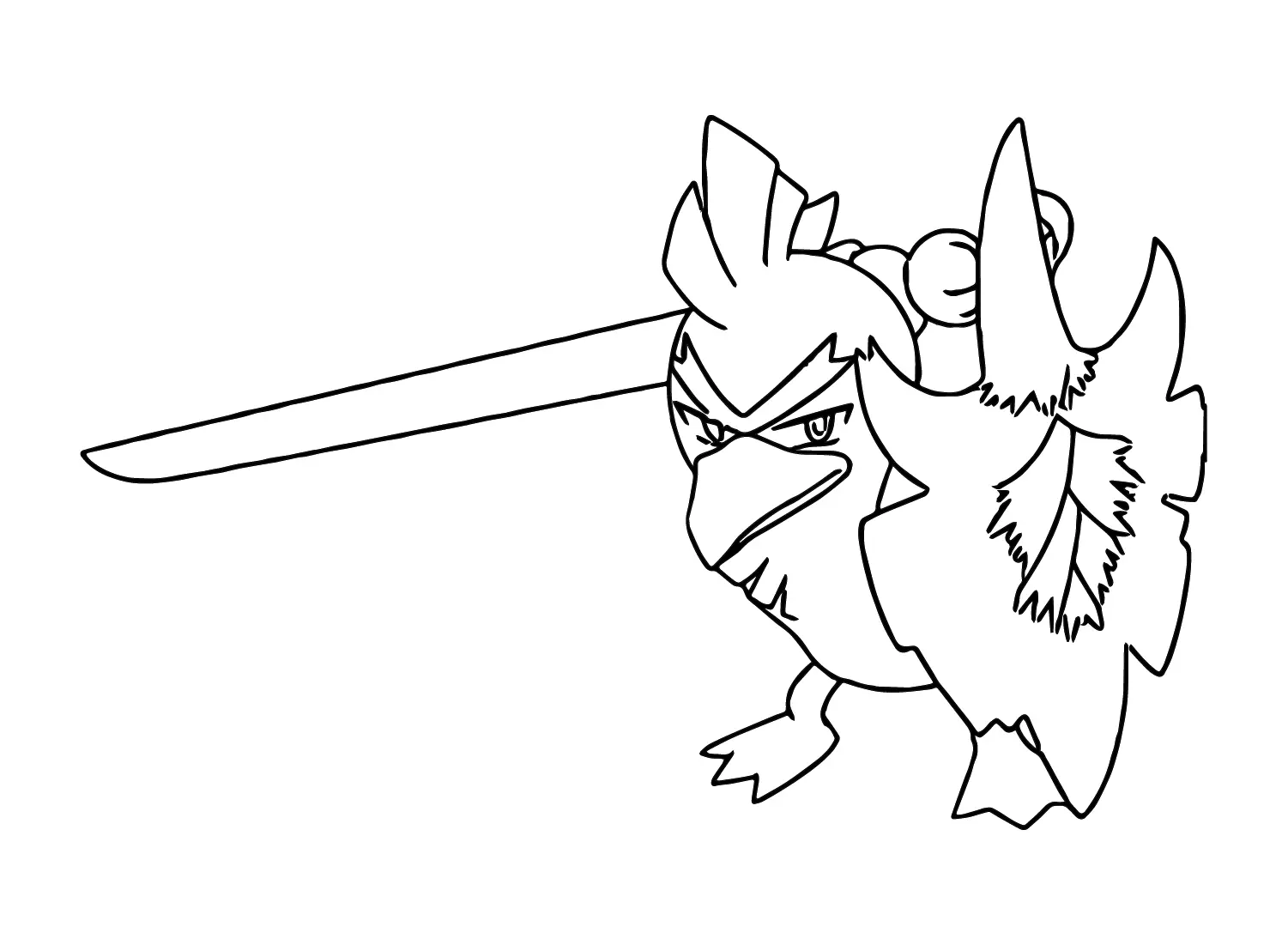 Sirfetch D Para Colorear 2