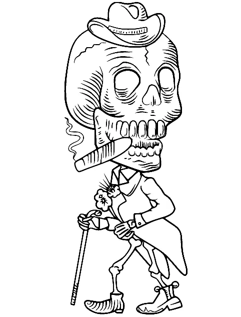 Esqueleto Para Colorear 42