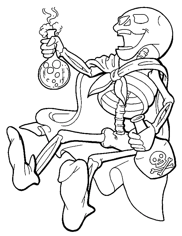 Esqueleto Para Colorear 43