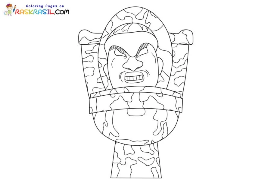 Desenhos de Skibidi Toilet Para Colorir 16