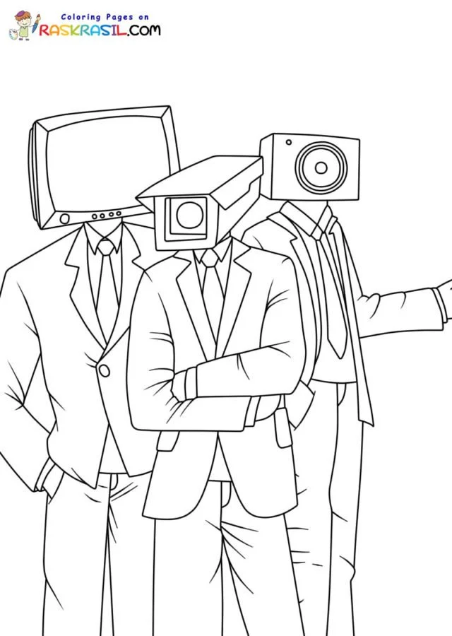 Desenhos de Skibidi Toilet Para Colorir 25