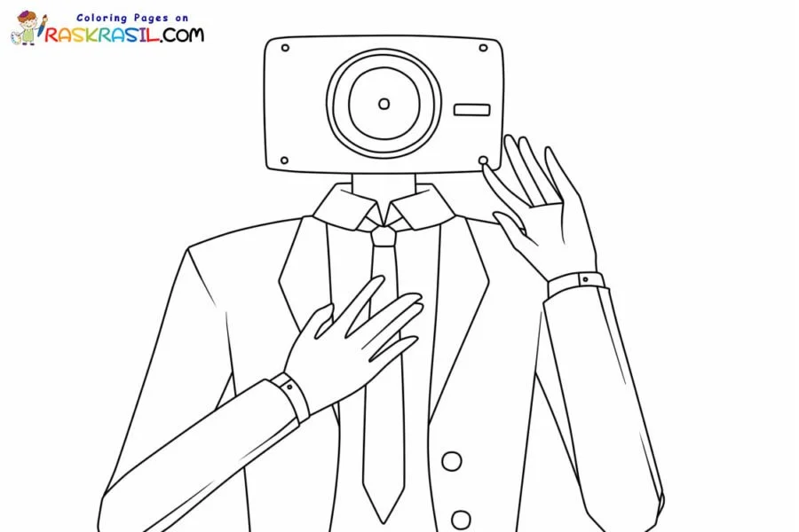 Desenhos de Skibidi Toilet Para Colorir 48