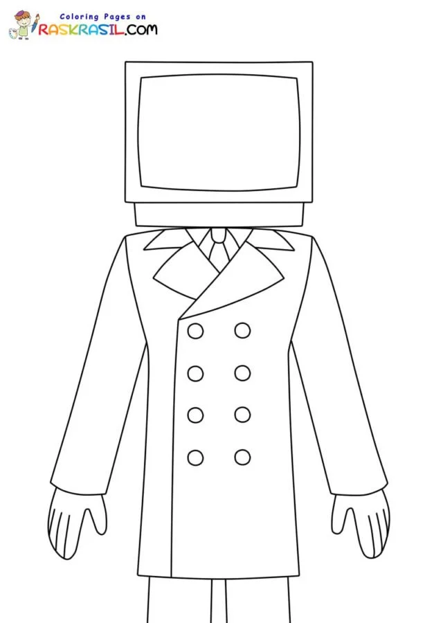 Desenhos de Skibidi Toilet Para Colorir 7