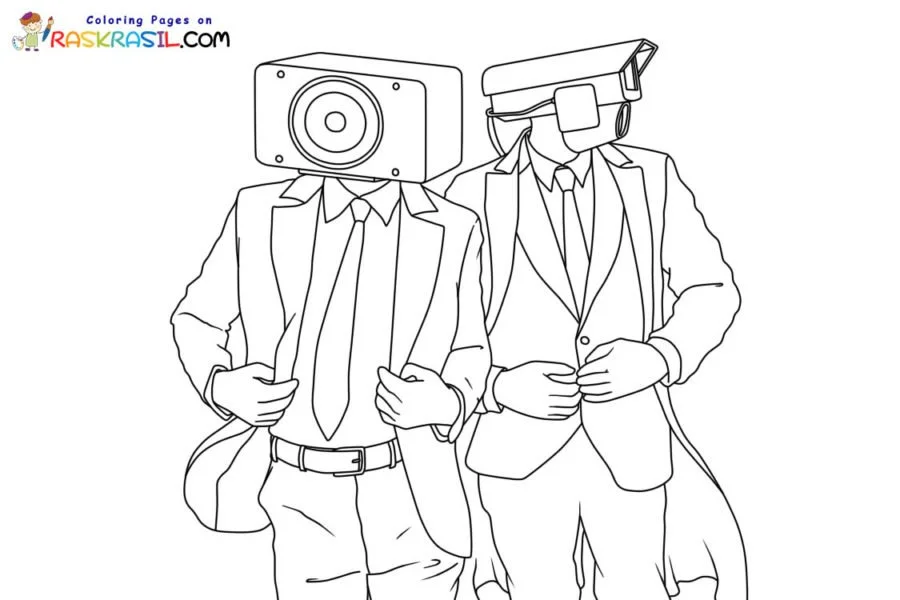 Desenhos de Skibidi Toilet Para Colorir 9