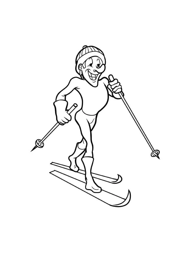 Skiing Ausmalbilder 11