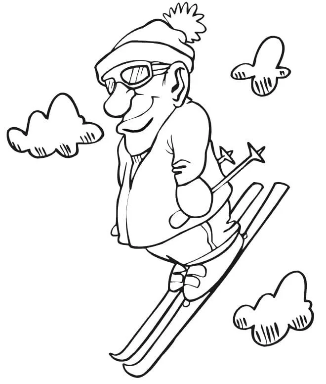 Skiing Coloring Pages 16