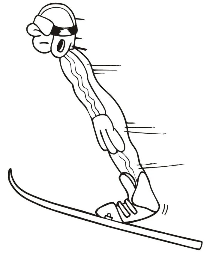 Skiing Coloring Pages 19