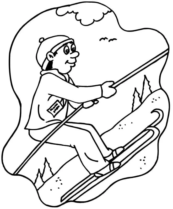 Skiing Coloring Pages 26