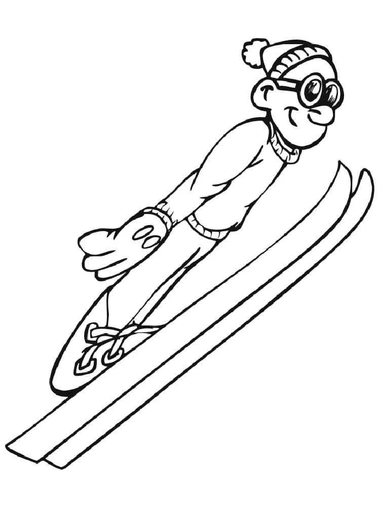 Skiing Ausmalbilder 38