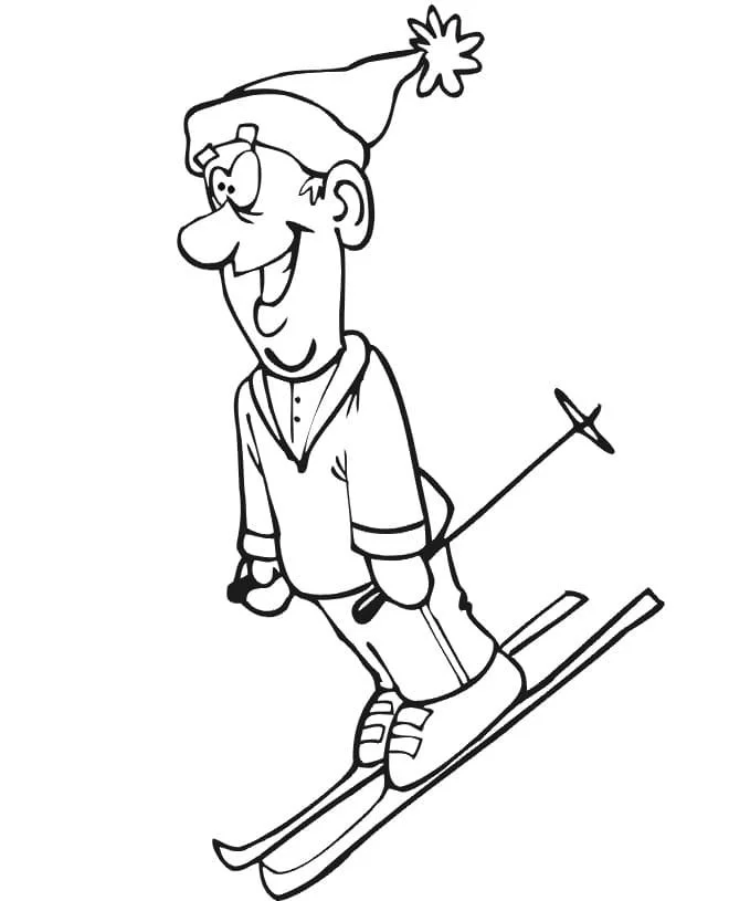 Skiing Ausmalbilder 46