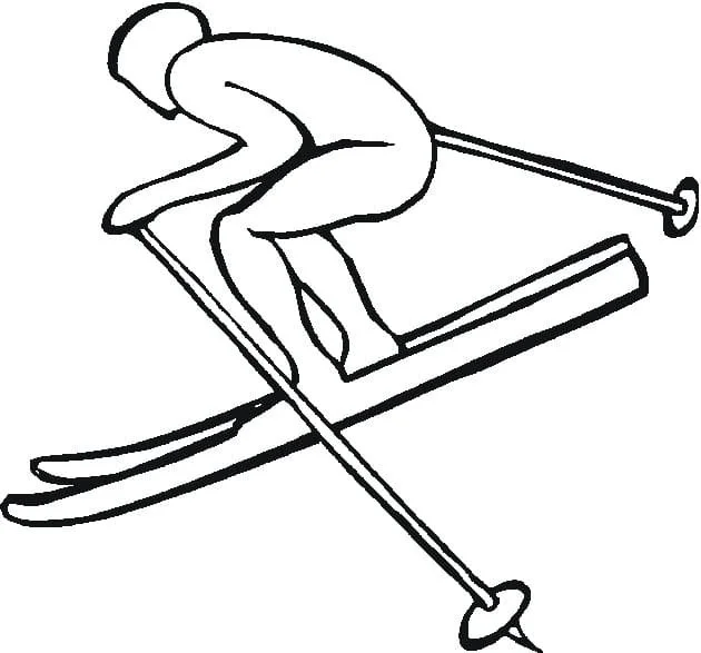 Skiing Ausmalbilder 55