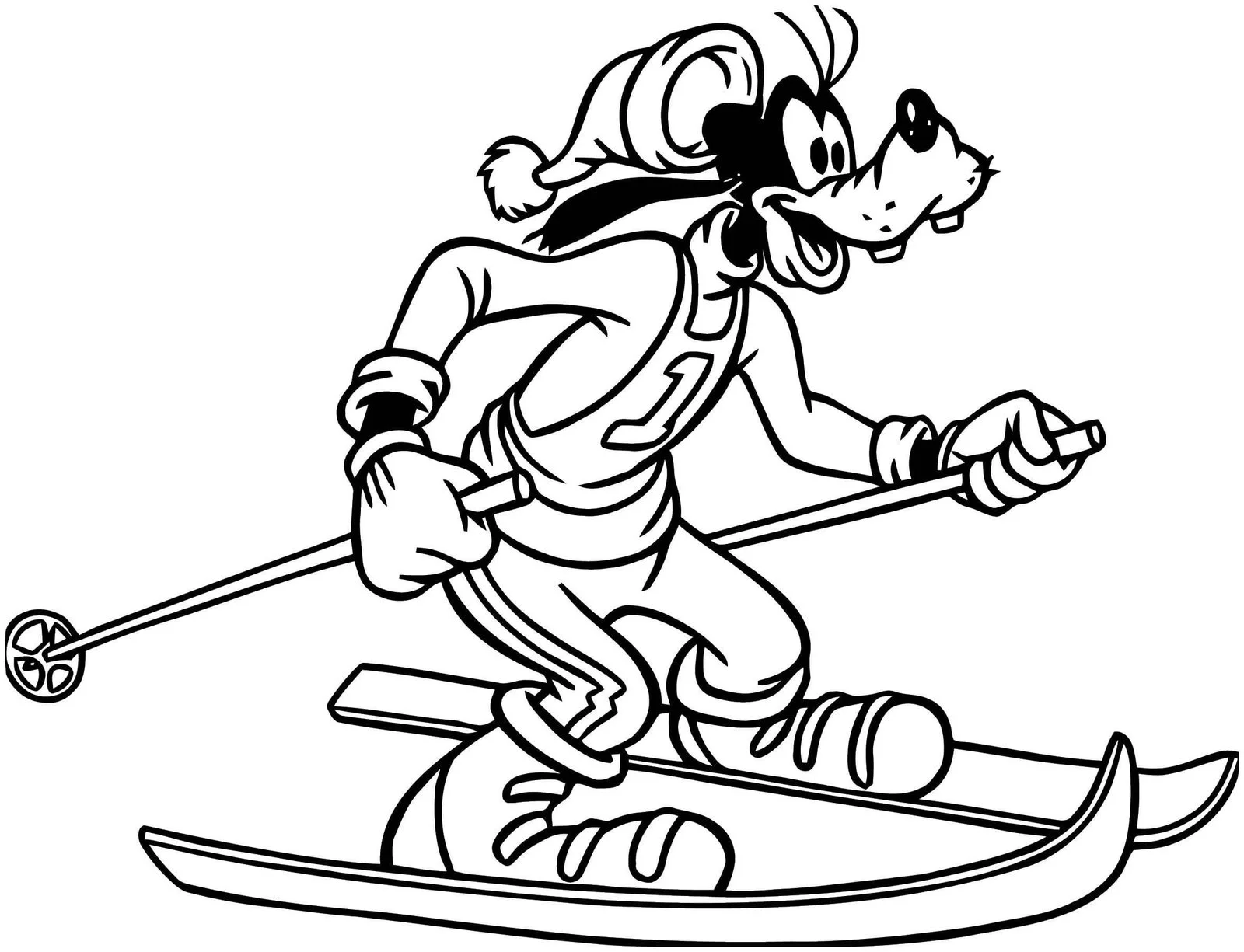 Skiing Ausmalbilder 57