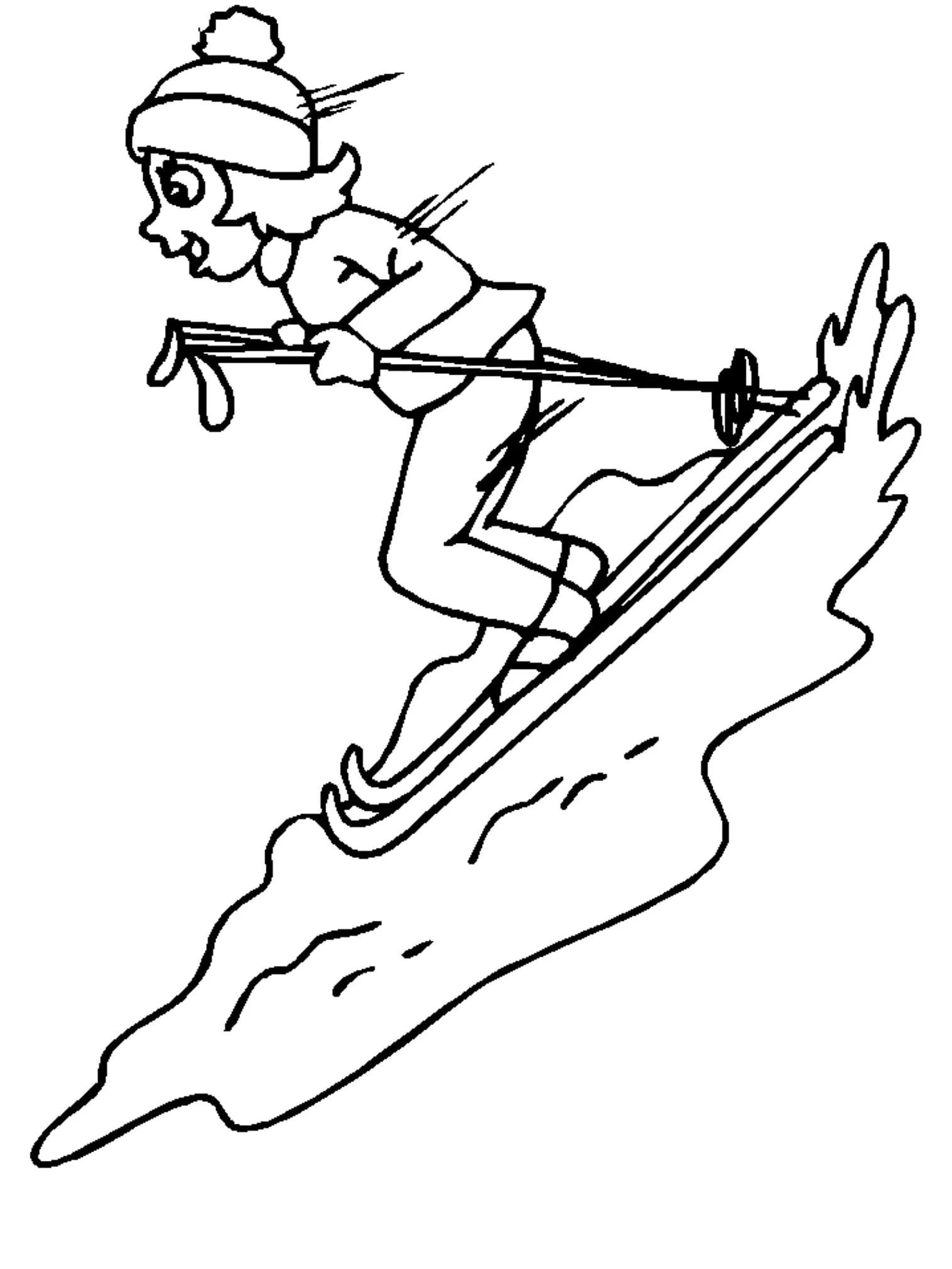 Skiing Ausmalbilder 60