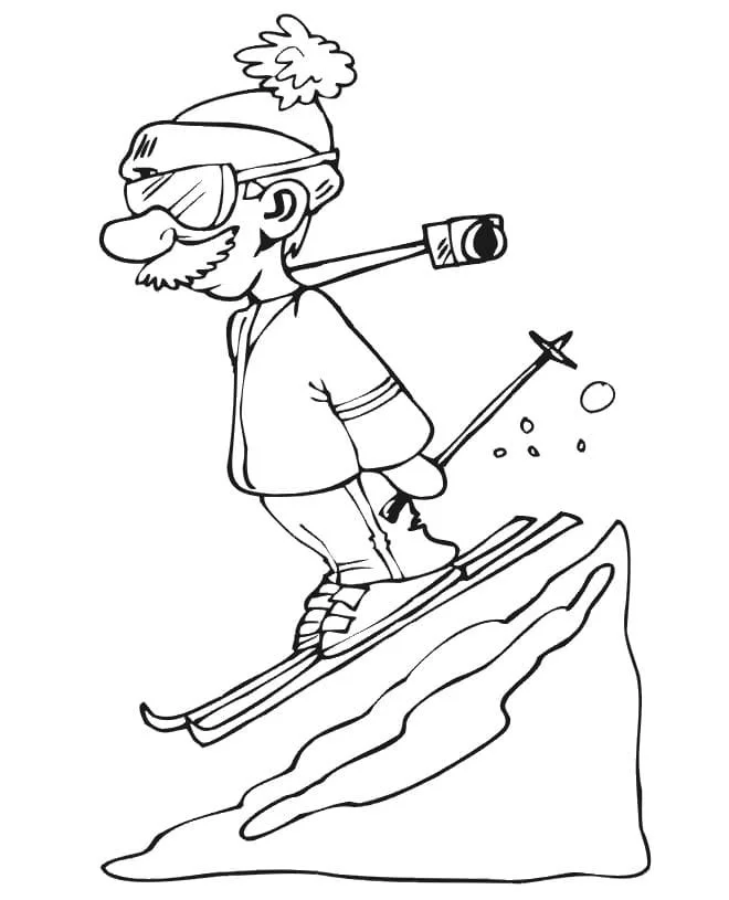 Skiing Ausmalbilder 64