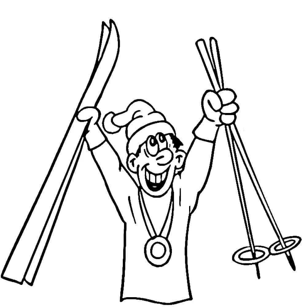 Skiing Ausmalbilder 65